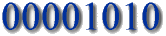 10 (binary byte)
